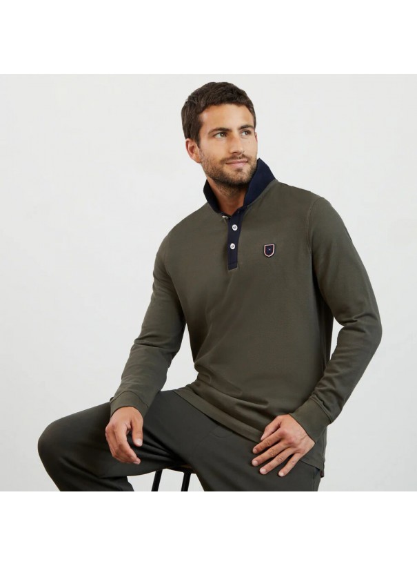 POLO MANCHES LONGUES H23MAIPL0006 KAF3 EDEN PARK E23