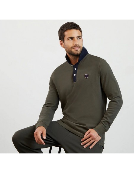 POLO MANCHES LONGUES H23MAIPL0006 KAF3 EDEN PARK E23