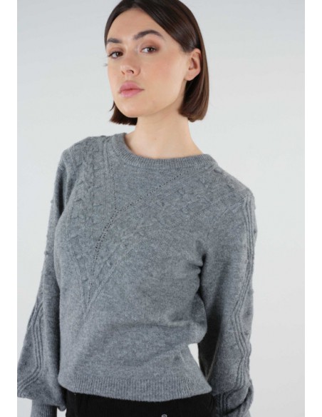 SWEATERS AURORA GREY MEL DEELUXE H23