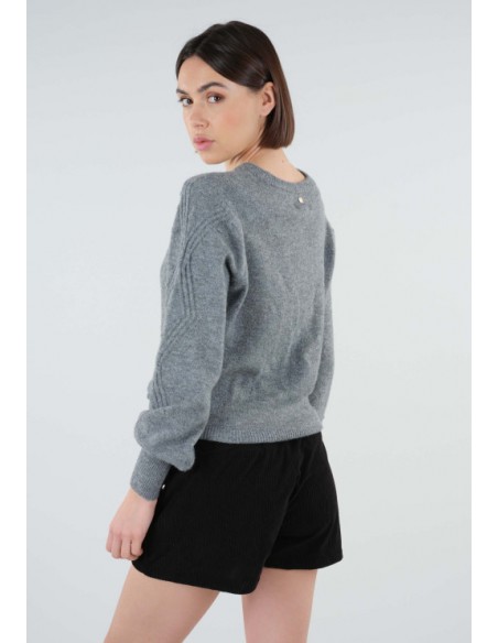 SWEATERS AURORA GREY MEL DEELUXE H23