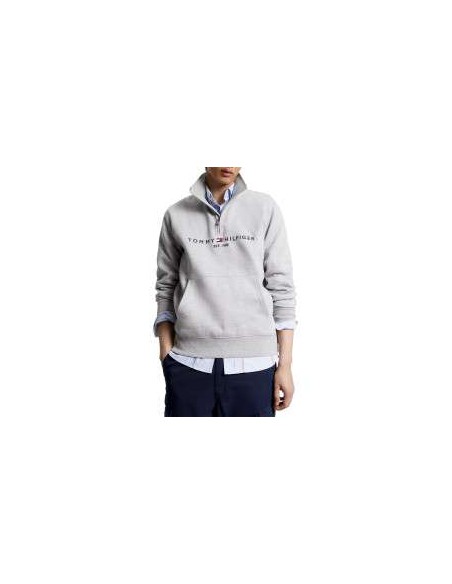 Pull MW0MW20954P01 Light Grey Heather  TOMMY HILFIGER MEN H2